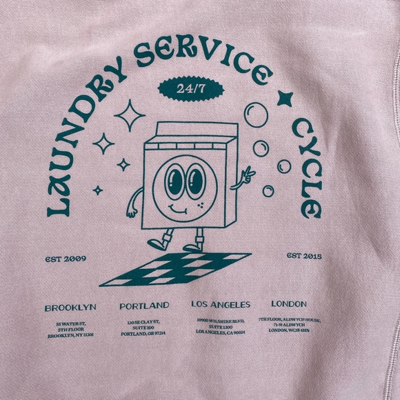 Independent Trading Company Crewneck Sweatshirt Pink Size Large - Picture 5 of 5